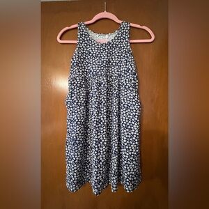 Ava Sky Blue and White Floral Kids Dress